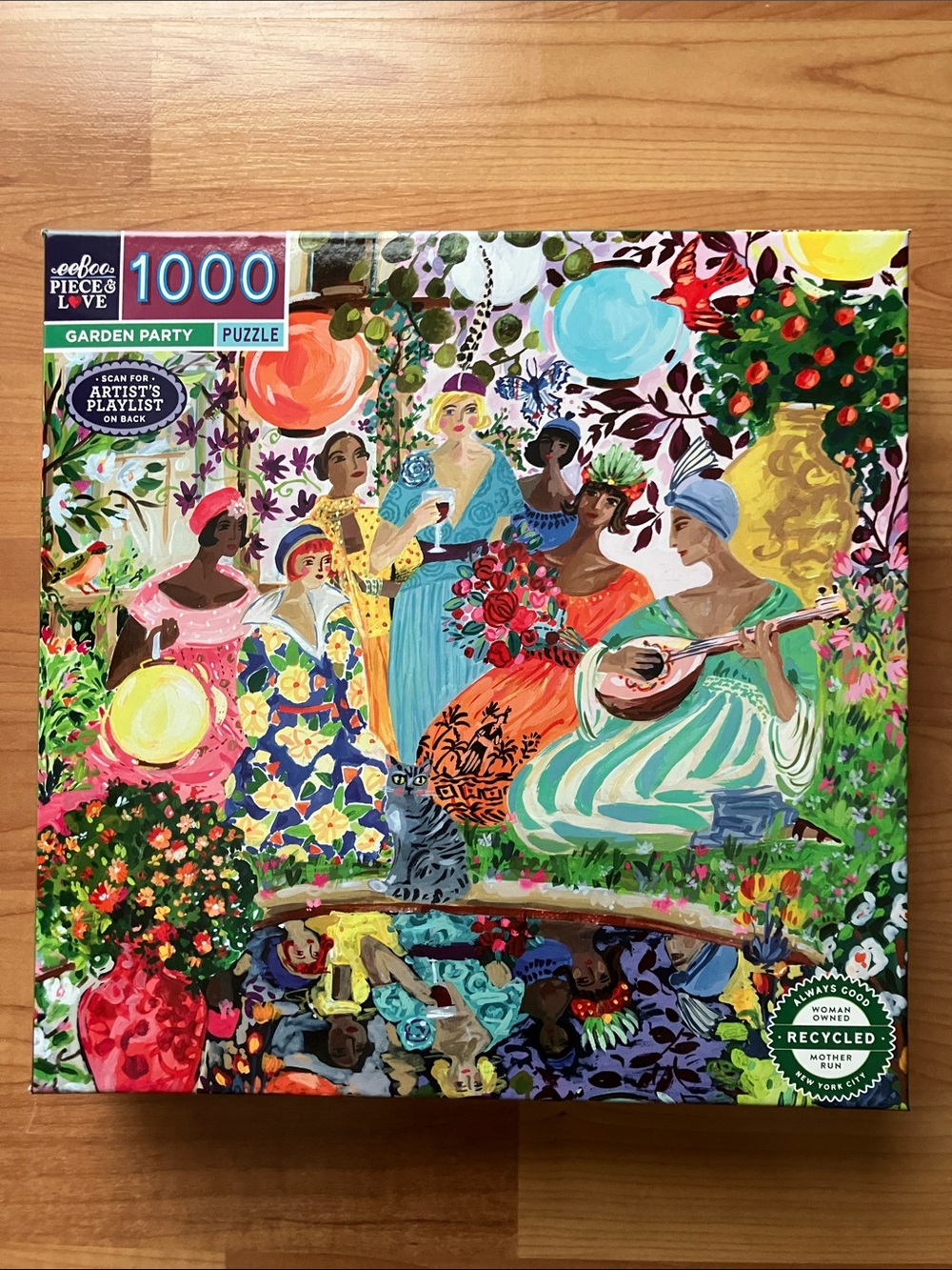🧩Complete🧩 eeBoo ‘Garden Party’ - 1000 piece puzzle